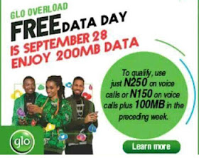 glo free data day September