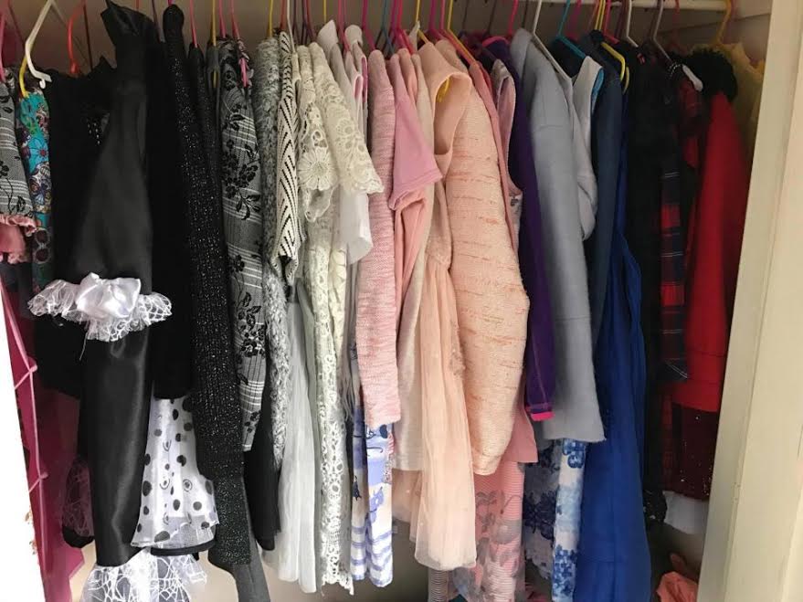 Single mum buys daughter, 8, so many clothes she never repeats outfits