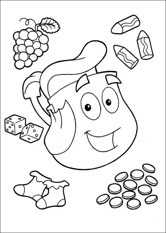 doras backpack coloring pages - photo #39