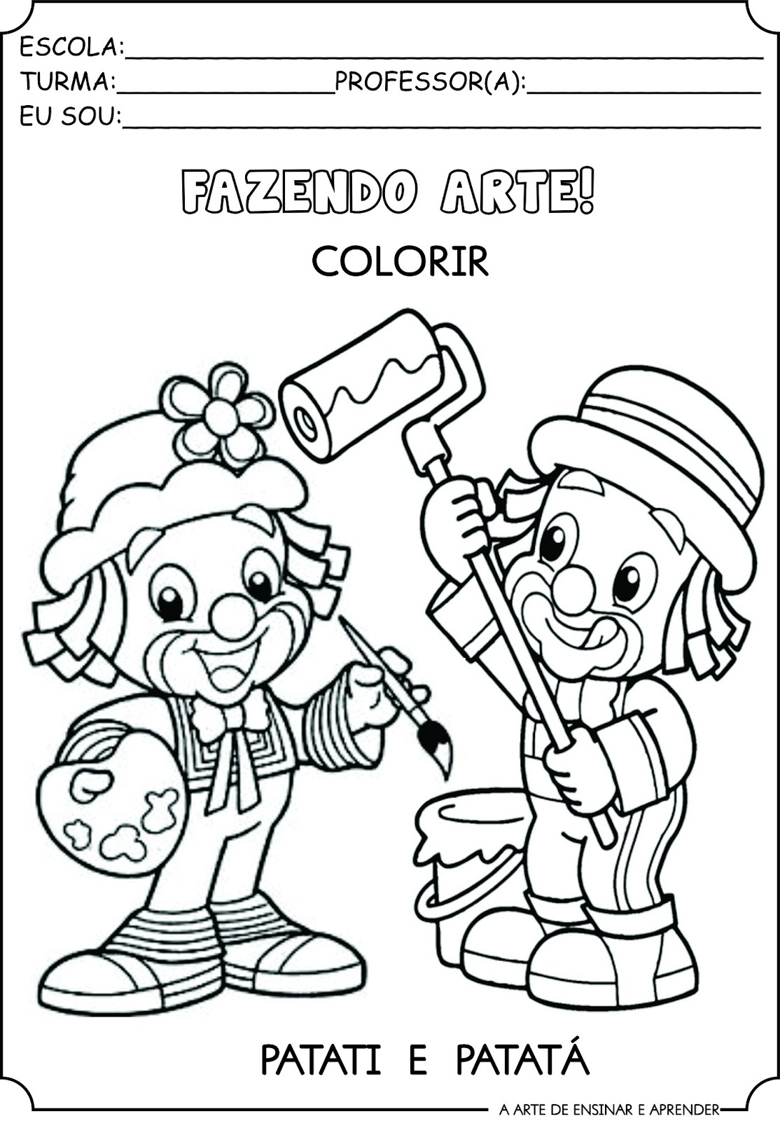 Pin em Fazendo Arte: Vamos colorir?