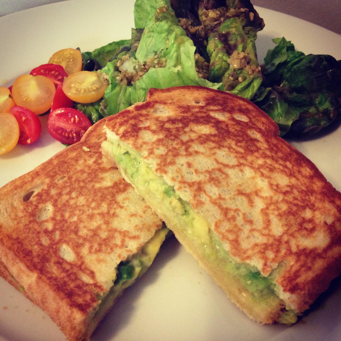 Poppin' kitchen Avocado wasabi mayonnaise grilled cheese