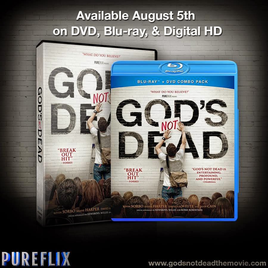 God's Not Dead Available August 5th on DVD, Blu-Ray, and Digital HD Wherever DVD's Are Sold.