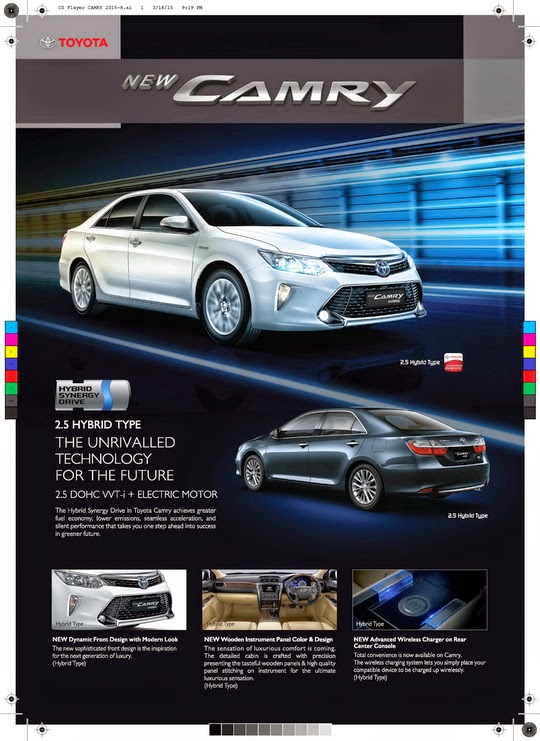 Brosur Toyota New Camry dan Camry Hybrid 2018 ASTRA