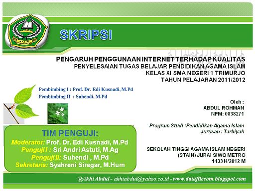 Contoh Ppt Sidang Skripsi Kualitatif Contoh Soal Dan Materi Pelajaran 2
