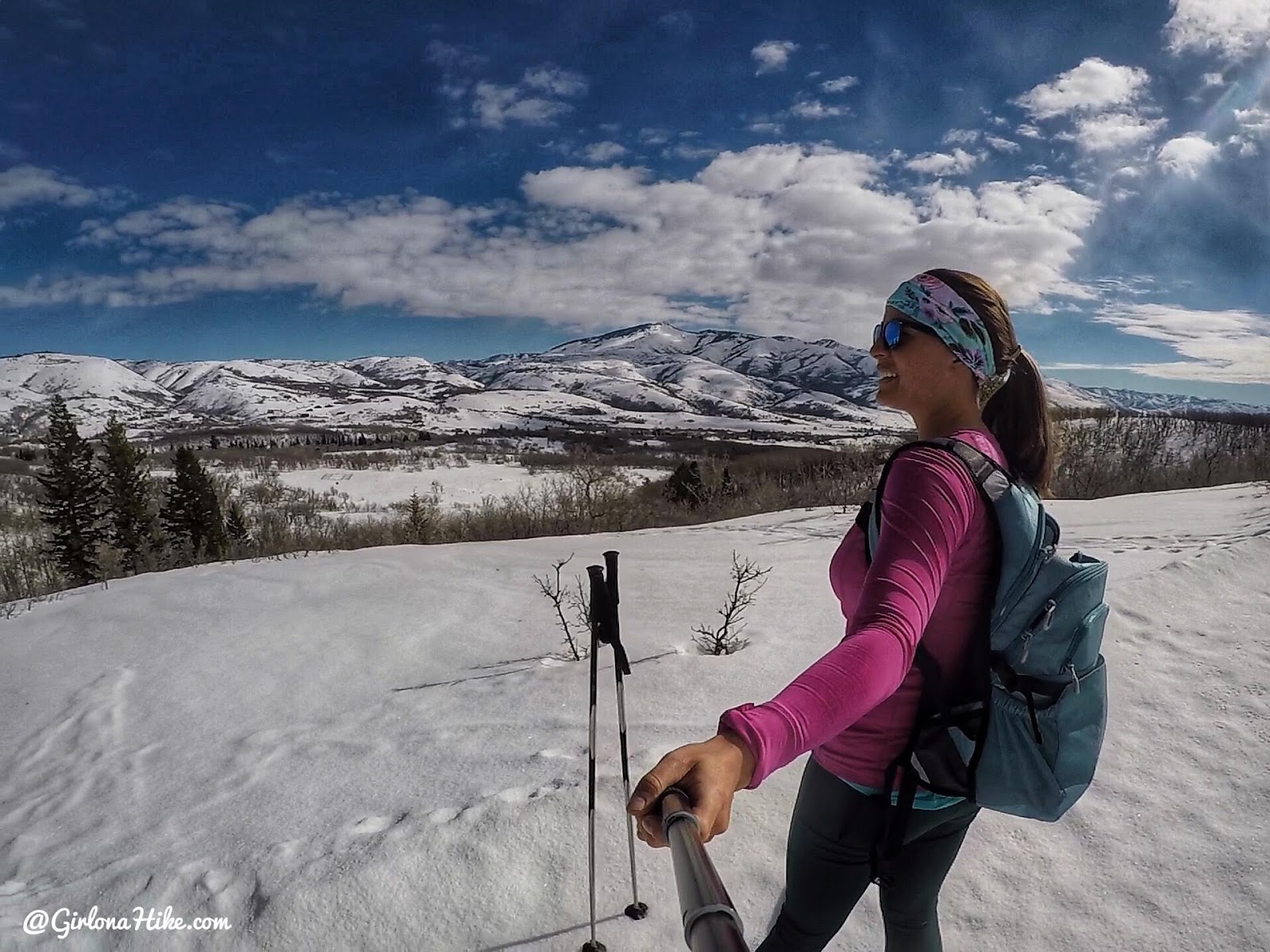Cross Country Skiing at Ogden Nordic Girl on a Hike