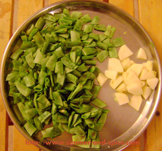 Indian Flat/Broad Beans Recipe ( saem aalu Sabzi) To The Herbs