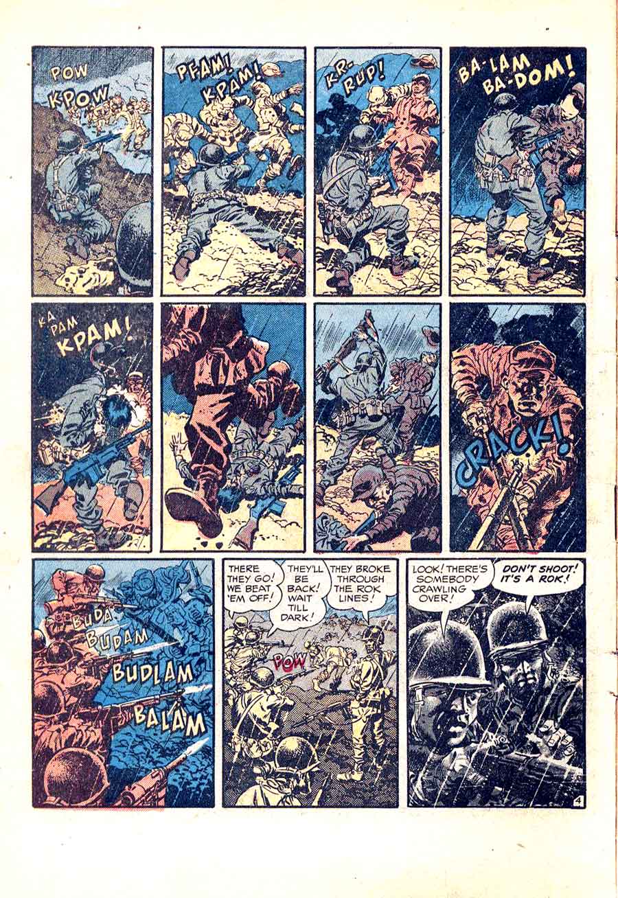 Frontline Combat v1 #15 ec golden age comic book page art by Wally Wood