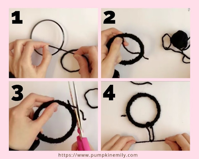 The making of a dreamcatcher using a bangle