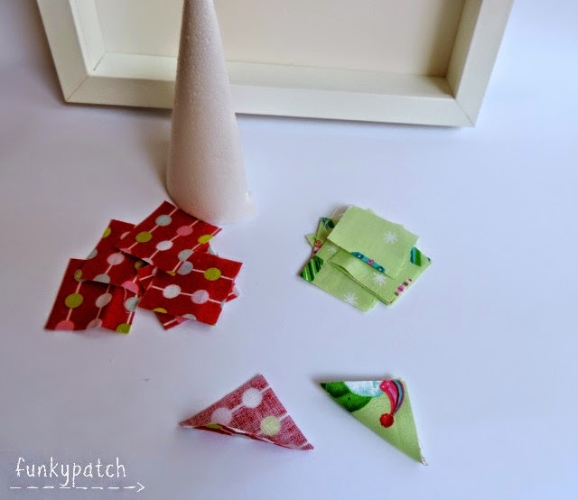 Cómo hacer un árbol de Navidad en tela sin agujas y crear un marco 3D