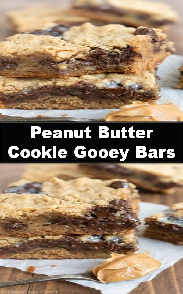 Peanut Butter Cookie Gooey Bars MY KITCHEN