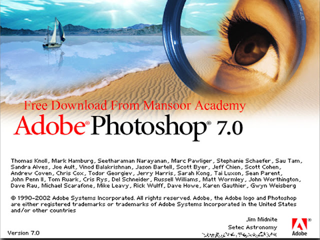 Free downlaod adobe photoshop 7.0 with serial key ~ Mansoor Academy