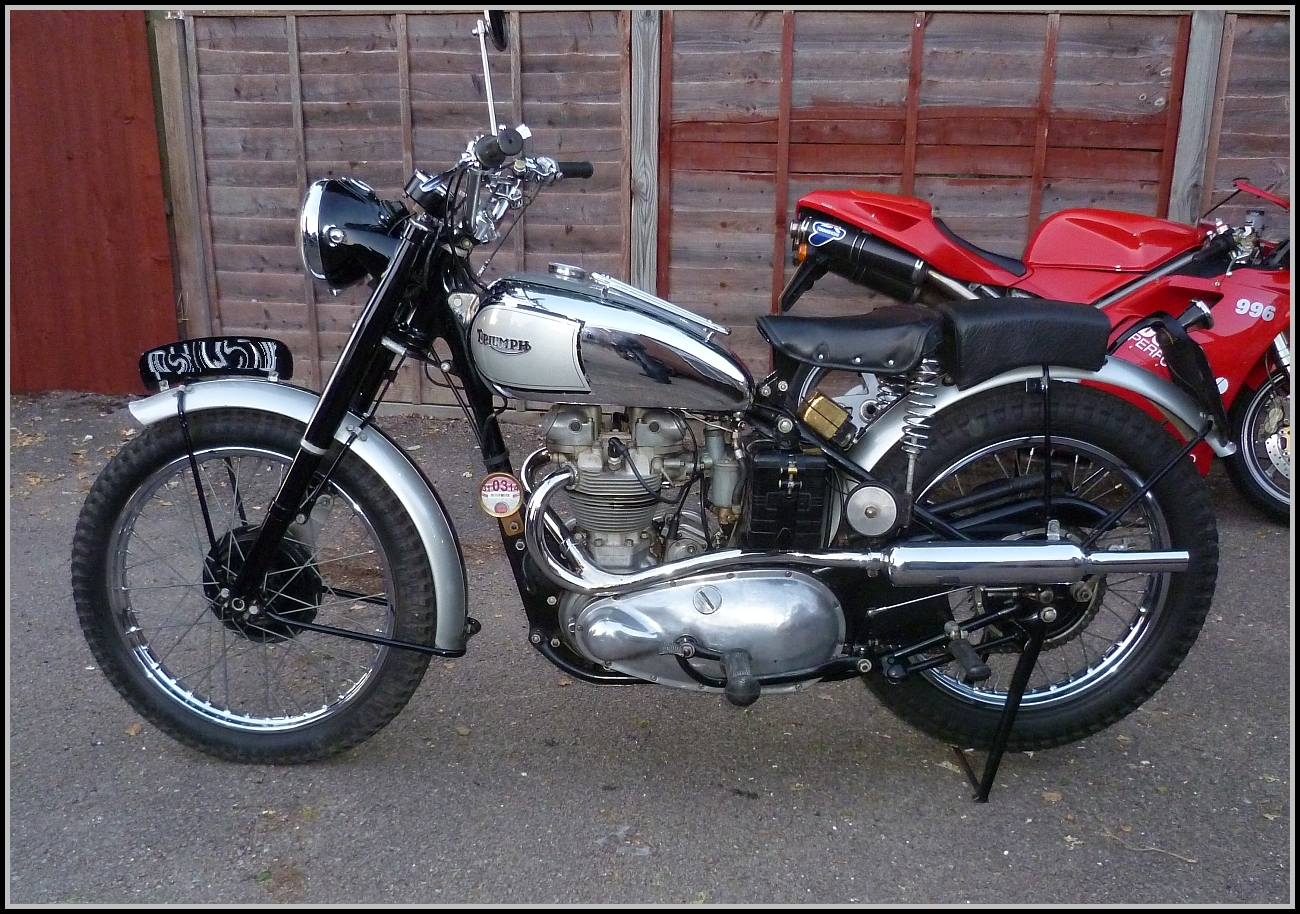 1949 triumph trophy tr5 scrambler custom