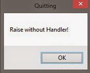 error adobe reader error"raise without Handler"