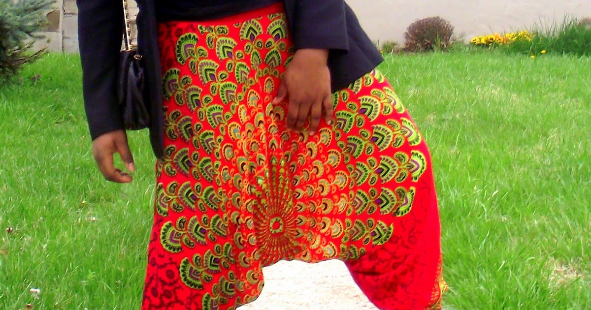 harem pants printed