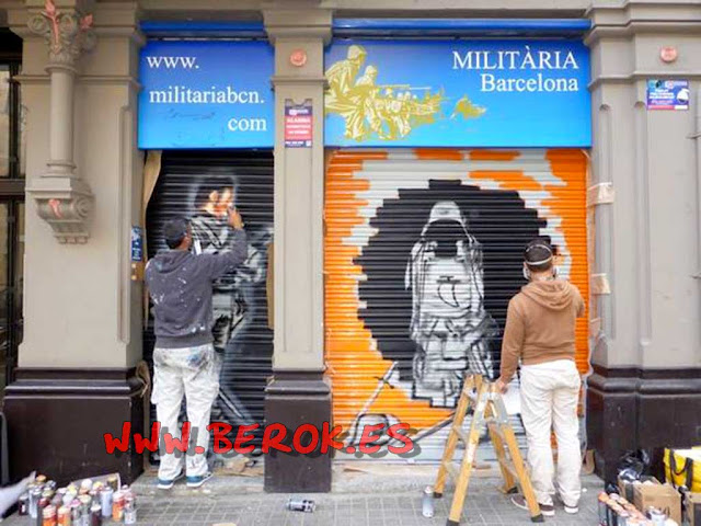 graffitis persianas Barcelona