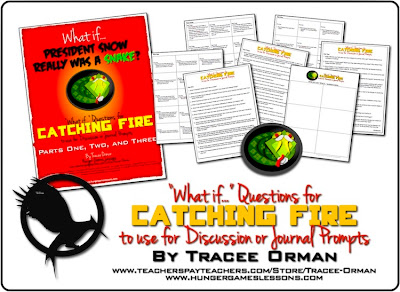 Catching Fire Creative and Critical Thinking Prompts www.hungergameslessons.com