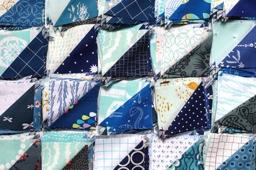 Woven Quilt from Patchwork Essentials: The Half-Square Triangle | InColorOrder.com
