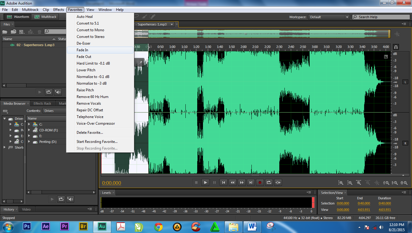 Cara Fade In dan Fade Out Pada Adobe Audition NEWBIE TUTORIAL