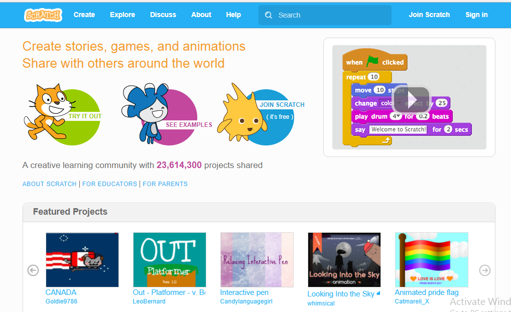 scratch developed by MIT