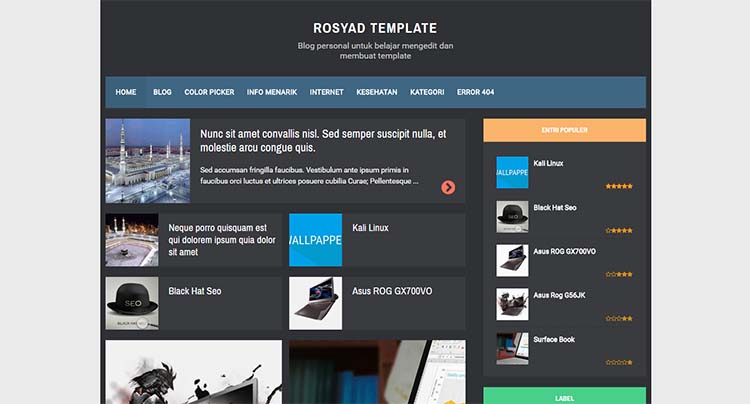 Free Blogger Template - RBZ Semi Dark Free Blogger Template - RBZ Semi Dark
