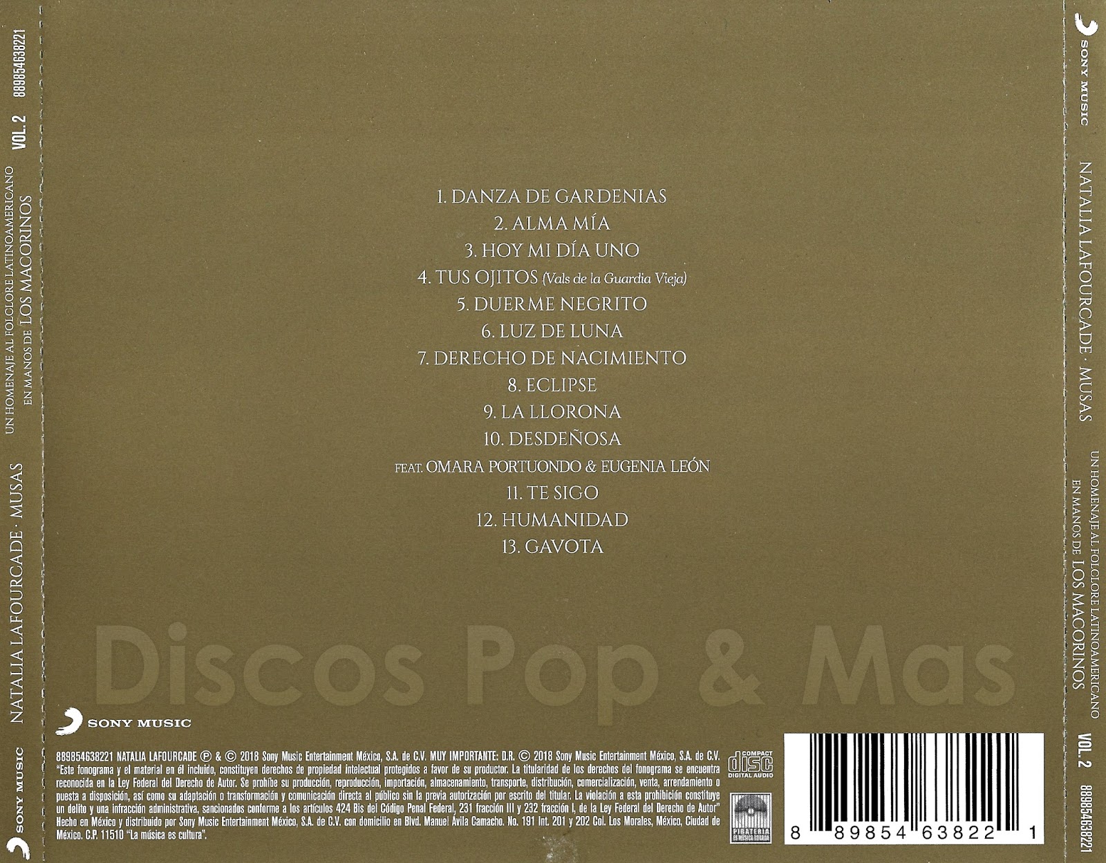 discos pop mas natalia lafourcade musas vol 2 discos pop mas natalia lafourcade musas vol 2