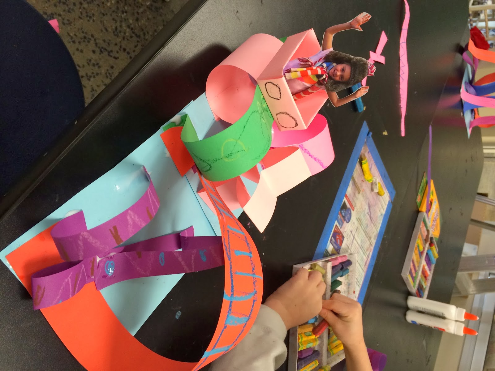 smART Class Roller Coaster Paper Sculpture