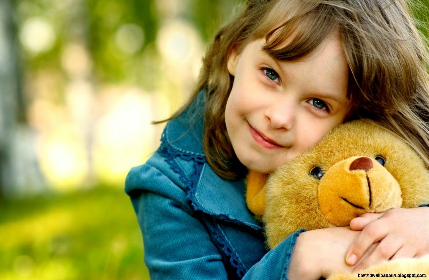 Download Cute Girl With Teddy Bear Wallpaper  Full HD Wallpapers