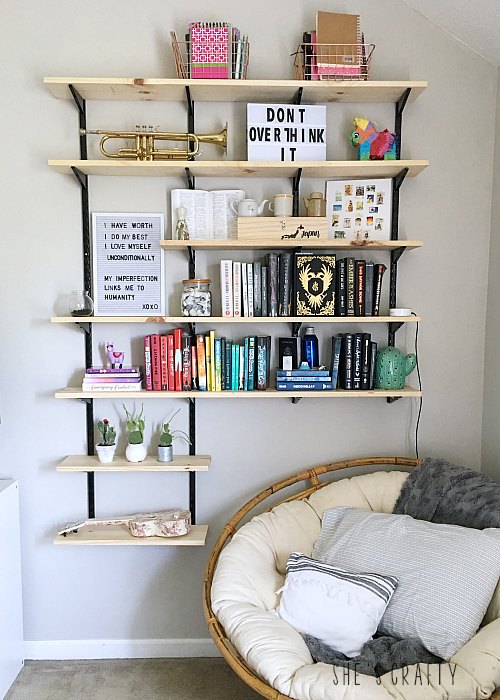 wall shelves for girl room