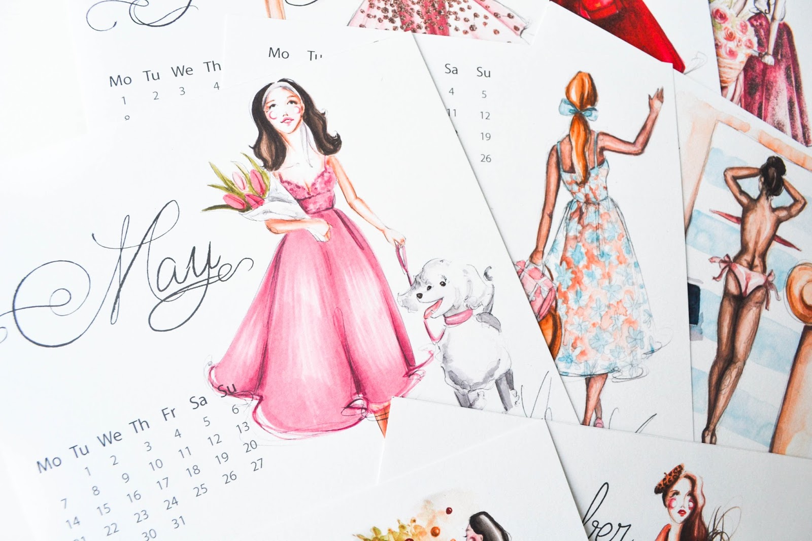 Fashion Illustration Calendar : Current project the fashion calendar dorinus Fashion Illustration Calendar : Current project the fashion calendar dorinus