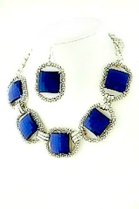 Electric Blue Statement Necklace