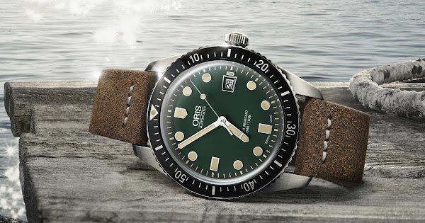 oris green divers watch