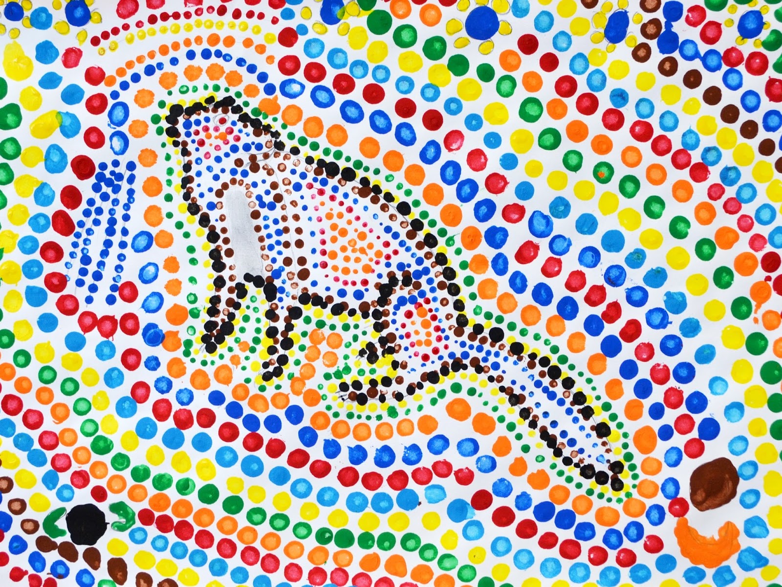 Lessons from the K12 Art Room 8th Grade Aboriginal Dot Paintings