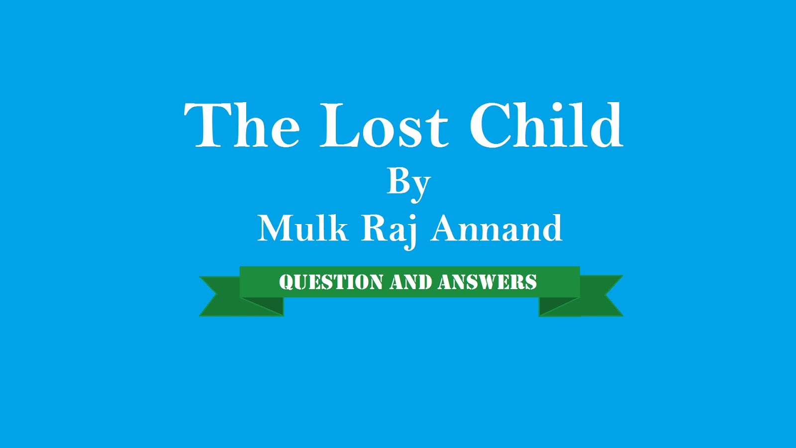 The lost child