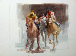 horse racing watercolor am ordman aline appreciate intrigued difficult watercolorist totally playing them been