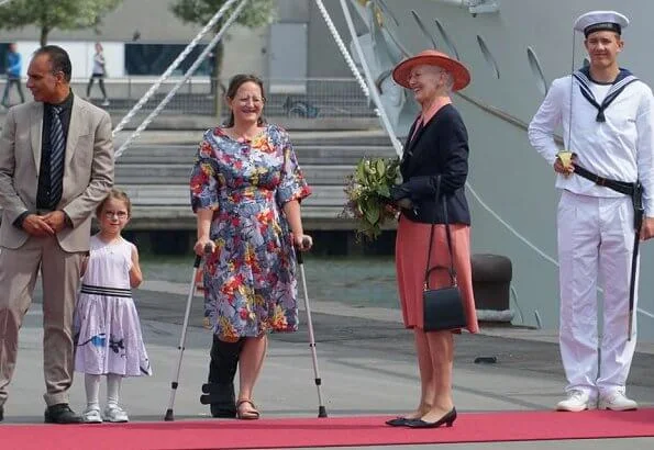 Queen Margrethe II arrived at Aarhus Harbour to stay at her summer residence Marselisborg Castle