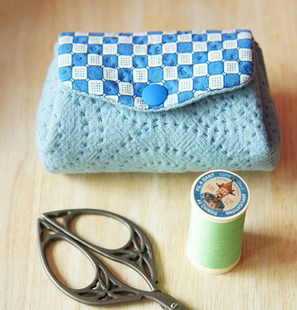 How to sew a purse from a fabric. Pouch  DIY step-by-step tutorial. Как сшить кошелек из ткани.