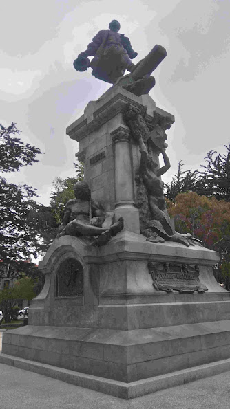 Monument to Ferdinand Magellan in Punta Arenas, Chile.