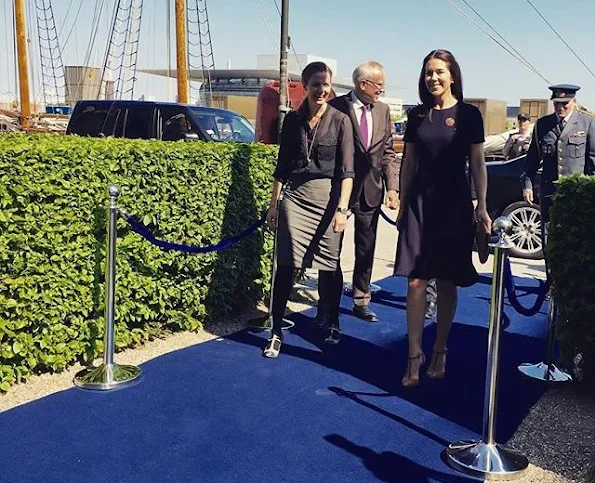 Crown Princess Mary attended the official opening of the European Conference IDAHO Forum at Admiral Hotel. Princess Mary wore Prada dress, fashions