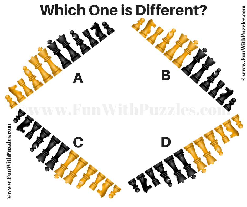 One One Out Chess Picture Riddle for Teens with Answer