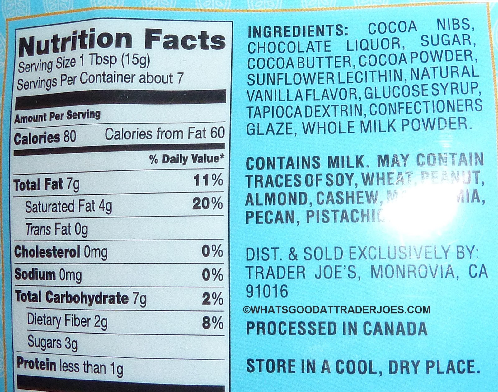 Roasted Cocoa Nibs Nutrition Facts - Nutrition Ftempo