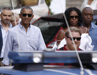 Obama and wife, michelle 