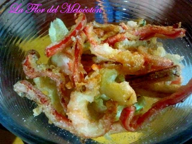Tempura de verduras y gambas