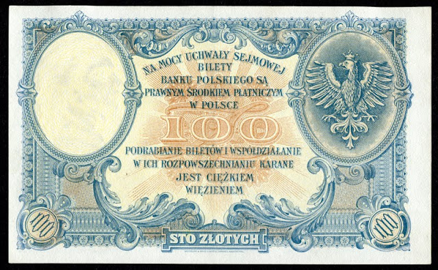 POLAND currency 100 ZLOTYCH, 1919 issue