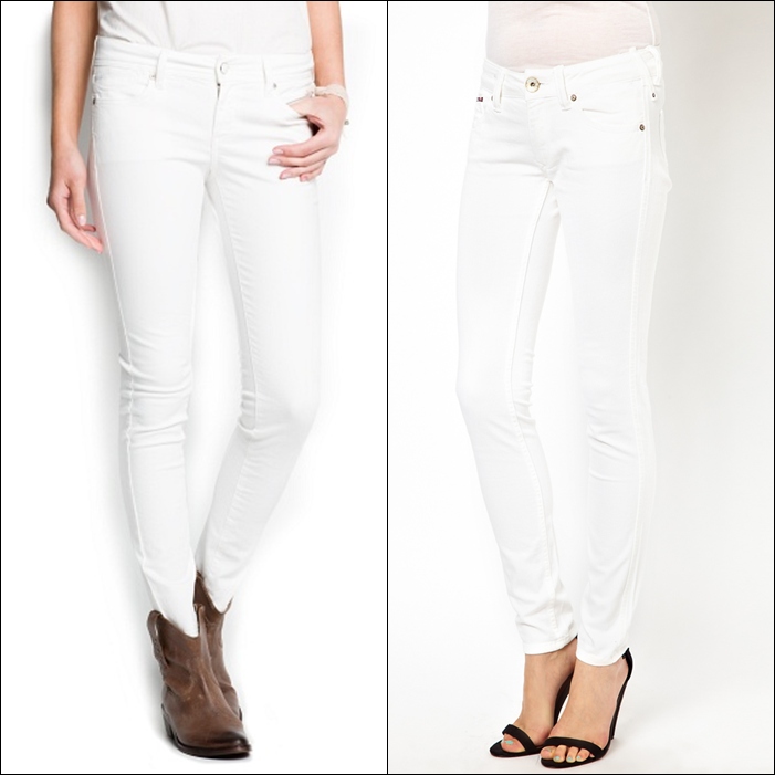 jeans blancos