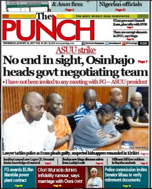 breaking news in nigeria today punch breaking news in nigeria today punch