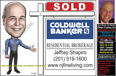 Coldwell Banker Real Estate Business Card Caricature