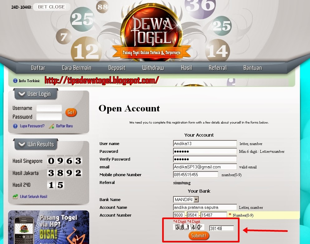 Panduan Cara Daftar Dewatogel Lengkap Panduan Cara