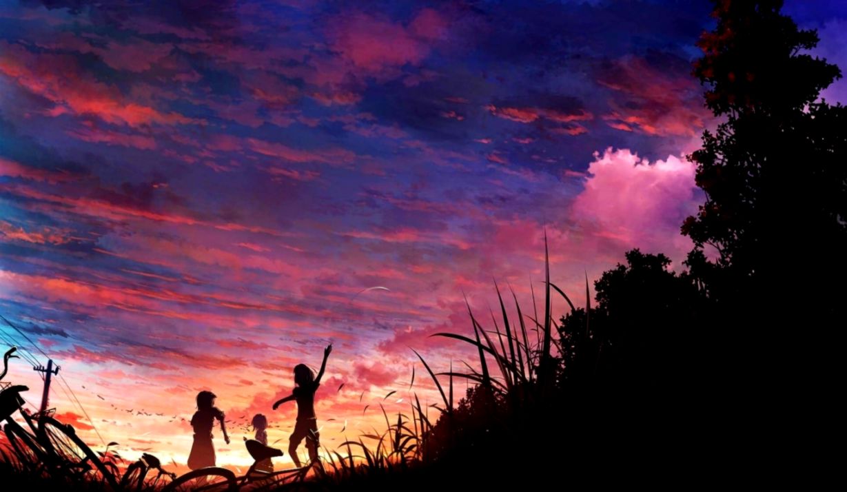 Anime Sky Hd Wallpaper Image Wallpaper Collections