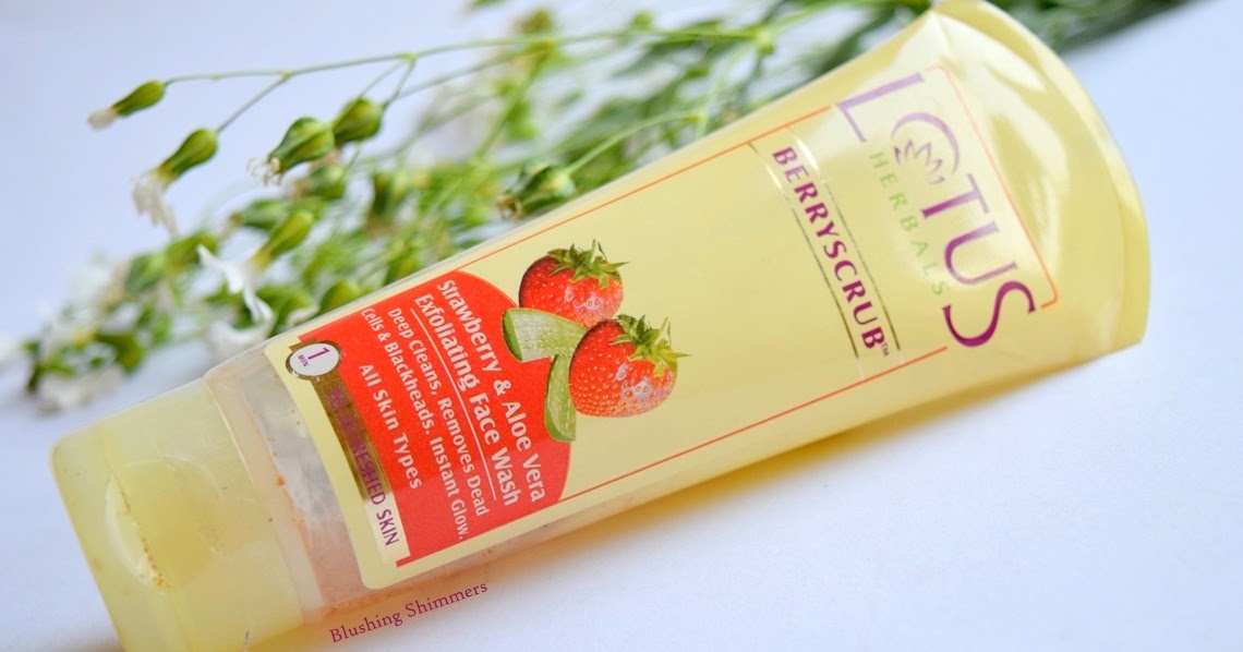 Blushing Shimmers Lotus Berryscrub Strawberry & Aloe Vera Exfoliating