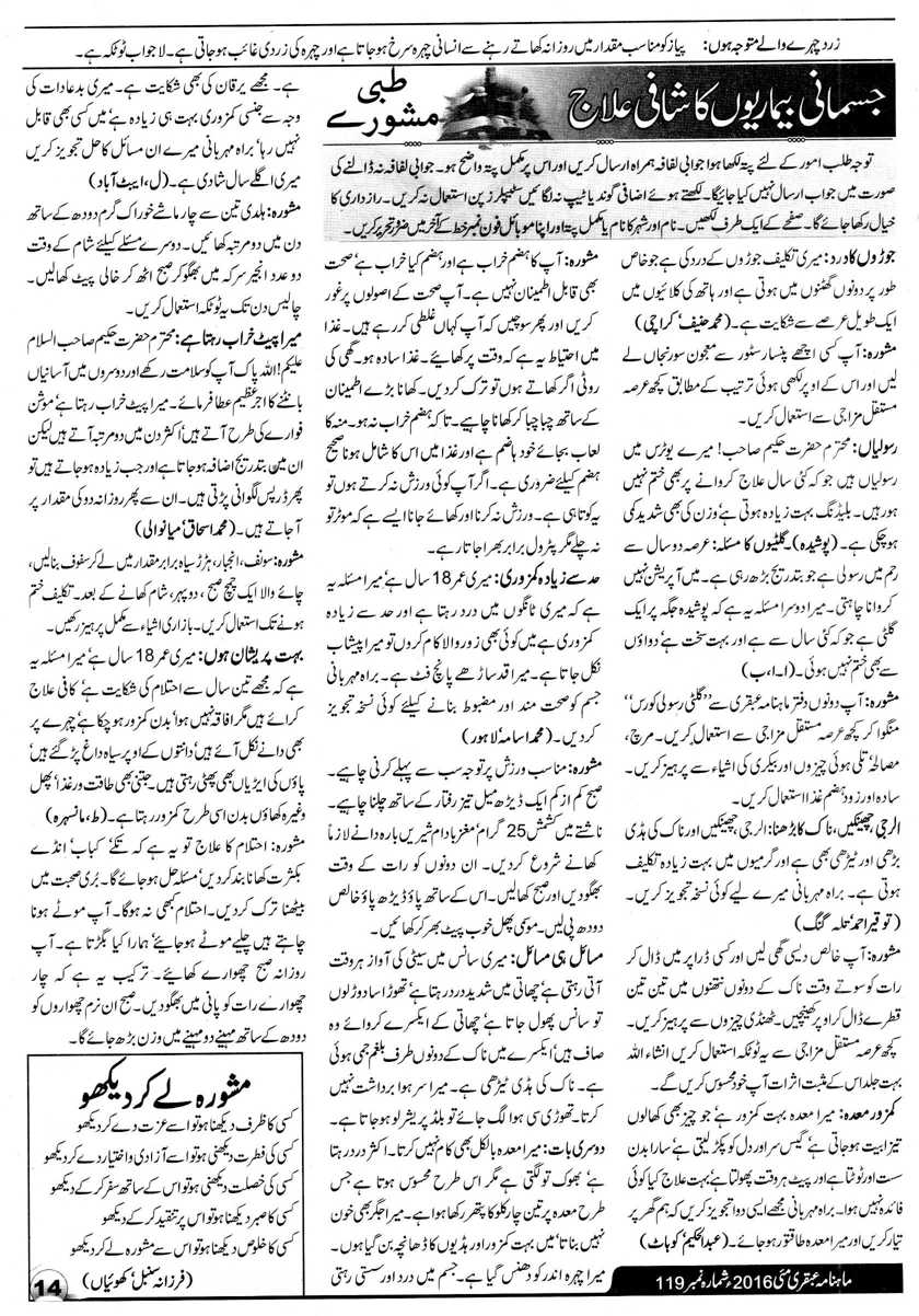 Tibbi Mashwaray Ubqari Mag May 16 Tibbi Mashwaray Ubqari Mag May 16